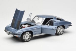 Chevrolet Corvette C2 Blågrå Metallic AUTOart 1:18 71182 Metal — billede 2 af 8