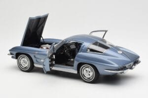 Chevrolet Corvette C2 Blågrå Metallic AUTOart 1:18 71182 Metal — billede 5 af 8