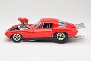 Chevrolet Corvette C3 Dragster Rød Hot Wheels 1:18 29226 Metal — billede 4 af 8