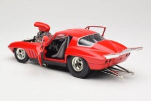 Chevrolet Corvette C3 Dragster Rød Hot Wheels 1:18 29226 Metal — billede 5 af 8
