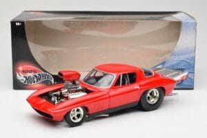 Chevrolet Corvette C3 Dragster Rød Hot Wheels 1:18 29226 Metal — billede 8 af 8