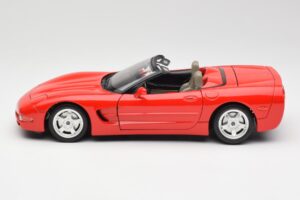 Chevrolet Corvette C5 Cabriolet Rød Bburago 1:18 3076 Metal — billede 4 af 8