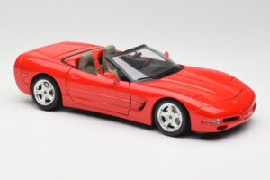 Chevrolet Corvette C5 Cabriolet Rød Bburago 1:18 3076 Metal — billede 6 af 8