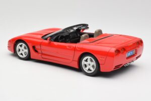 Chevrolet Corvette C5 Cabriolet Rød Bburago 1:18 3076 Metal — billede 7 af 8