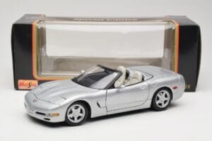 Chevrolet Corvette C5 Cabriolet Sølv Maisto 1:18 50317 Metal — billede 8 af 8