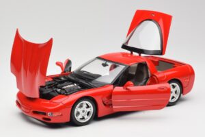 Chevrolet Corvette C5 Rød Bburago 1:18 3066 Metal — billede 2 af 8
