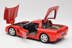 Chevrolet Corvette C5 Rød Bburago 1:18 3066 Metal — billede 5 af 8