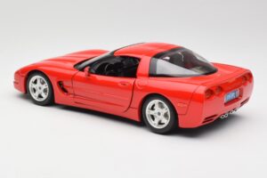 Chevrolet Corvette C5 Rød Bburago 1:18 3066 Metal — billede 7 af 8