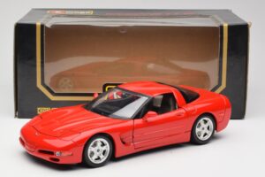 Chevrolet Corvette C5 Rød Bburago 1:18 3066 Metal — billede 8 af 8