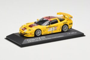 Chevrolet Corvette C5-R #3 R. Fellows / J. O'Connell / O. Gavin ALMS Petit Le Mans 2002 Minichamps 1:43 400021493 Metal — billede 2 af 4