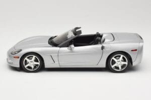 Chevrolet Corvette C6 Cabriolet Sølv Hot Wheels 1:18 B6052 Metal — billede 4 af 8