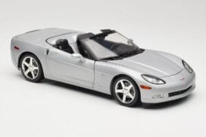 Chevrolet Corvette C6 Cabriolet Sølv Hot Wheels 1:18 B6052 Metal — billede 6 af 8