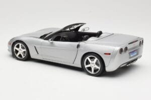 Chevrolet Corvette C6 Cabriolet Sølv Hot Wheels 1:18 B6052 Metal — billede 7 af 8