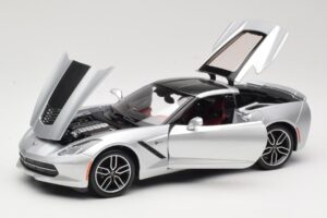 Chevrolet Corvette C7 Sølv Maisto 1:18 38132 Metal — billede 2 af 8