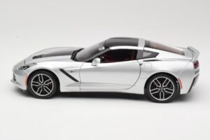Chevrolet Corvette C7 Sølv Maisto 1:18 38132 Metal — billede 4 af 8