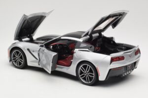 Chevrolet Corvette C7 Sølv Maisto 1:18 38132 Metal — billede 5 af 8