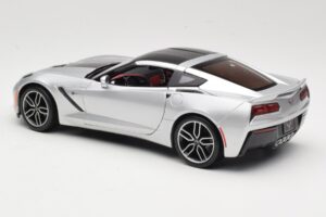 Chevrolet Corvette C7 Sølv Maisto 1:18 38132 Metal — billede 7 af 8