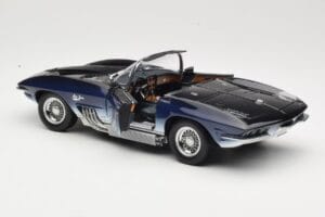Chevrolet Corvette Mako Shark Mørkeblå UT Models 1:18 21061 Metal — billede 5 af 8
