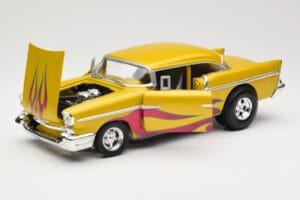 Chevrolet Custom Gul med Flamme Hot Wheels 1:18 21356 Metal — billede 2 af 8
