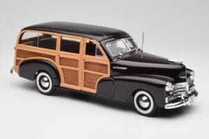 Chevrolet Fleetmaster Woody Sort & Wood Panels Maisto 1:18 43697545B Metal — billede 6 af 8