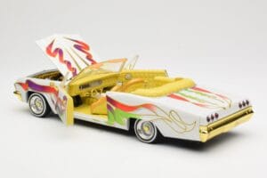 Chevrolet Impala Lowrider White Metallic Hot Wheels 1:18 27635 Metal — billede 5 af 8