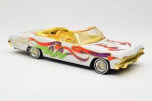 Chevrolet Impala Lowrider White Metallic Hot Wheels 1:18 27635 Metal — billede 6 af 8