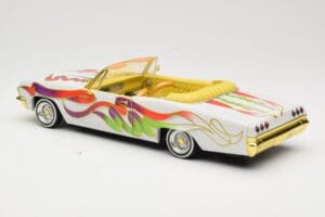 Chevrolet Impala Lowrider White Metallic Hot Wheels 1:18 27635 Metal — billede 7 af 8