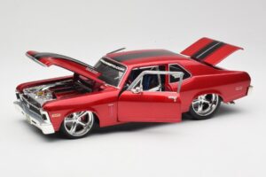 Chevrolet Nova SS Coupe Rød Maisto 1:18 31083-M1 Metal — billede 2 af 8