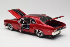 Chevrolet Nova SS Coupe Rød Maisto 1:18 31083-M1 Metal — billede 5 af 8