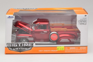 Chevrolet Pickup Bigtime Kustoms Rød Jada 1:24 96802 Metal