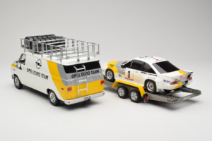 Opel Manta 400 Group B Rally Tour de Corse 1984 Med Chevrolet G30 Servicevogn Otto 1:18 OT491 Resin — billede 2 af 13