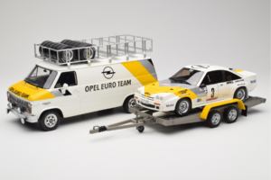 Opel Manta 400 Group B Rally Tour de Corse 1984 Med Chevrolet G30 Servicevogn Otto 1:18 OT491 Resin