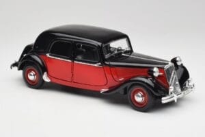 Citroen 15CV 6 Cyl Sort & Rød Valmy Maisto 1:18 56009 Metal — billede 6 af 8