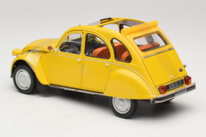Citroen 2CV 6 Club Mimosa Yellow Norev 1:18 181496 Metal — billede 5 af 6