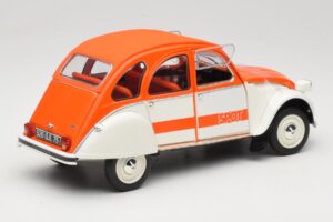 Citroen 2CV Spot Orange & Hvid Solido 1:18 421183600 Metal — billede 3 af 8