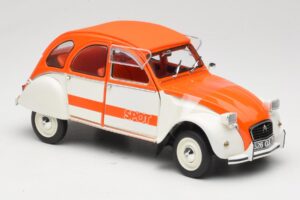 Citroen 2CV Spot Orange & Hvid Solido 1:18 421183600 Metal — billede 6 af 8