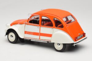 Citroen 2CV Spot Orange & Hvid Solido 1:18 421183600 Metal — billede 7 af 8