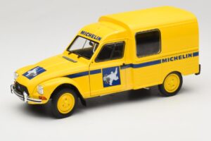 Citroen Acadiane Michelin Gul Solido 1:18 S1800406 Metal