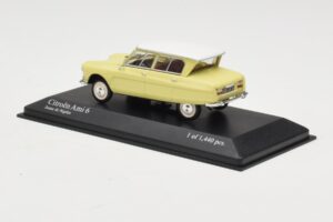 Citroen Ami 6 Gul Hvid Minichamps 1:43 400111661 Metal — billede 3 af 4