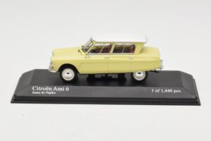 Citroen Ami 6 Gul Hvid Minichamps 1:43 400111661 Metal