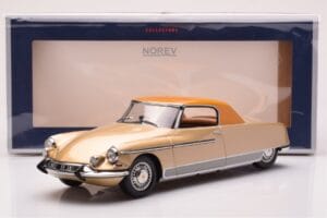 Citroen DS 19 Le Dandy Beige og Brun Norev 1:18 181741 Metal — billede 6 af 6