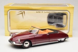 Citroen DS19 Cabriolet Bordeaux Norev 1:18 181561 Metal — billede 8 af 8