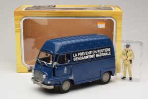 Citroen Estafette Gendarmerie Blå Med Figur Norev 1:18 185165 Metal — billede 6 af 6