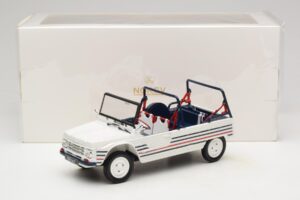 Citroen Mehari Blå Hvid Rød Norev 1:18 181805 Metal — billede 7 af 7