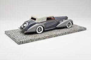Delage D8 120 Cabriolet Grå & Mørkegrå Minichamps 1:18 107115134 Metal — billede 2 af 6