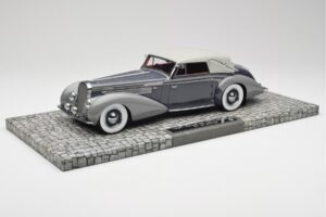 Delage D8 120 Cabriolet Grå & Mørkegrå Minichamps 1:18 107115134 Metal