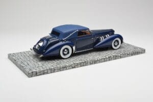 Delage D8-120 Cabriolet Two Tone Blå Minichamps 1:18 107115132 Resin — billede 2 af 6