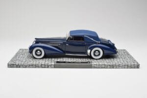 Delage D8-120 Cabriolet Two Tone Blå Minichamps 1:18 107115132 Resin — billede 3 af 6
