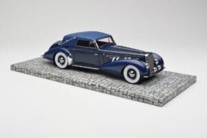 Delage D8-120 Cabriolet Two Tone Blå Minichamps 1:18 107115132 Resin — billede 4 af 6