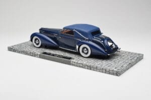 Delage D8-120 Cabriolet Two Tone Blå Minichamps 1:18 107115132 Resin — billede 5 af 6